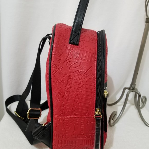 Juicy Couture Backpack Red Black Brand New with Tags - Picture 3 of 9
